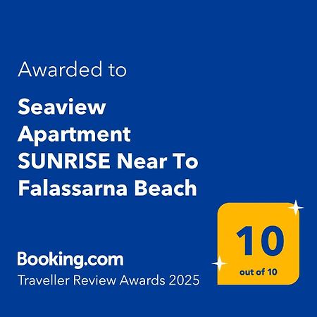Seaview Apartment Sunrise Near To Falassarna Beach Kolymbari Exterior foto