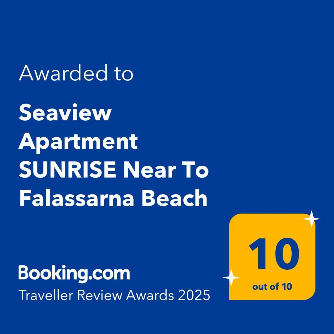 Seaview Apartment Sunrise Near To Falassarna Beach Kolymbari Exterior foto